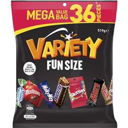  Mega Variety Sharepack Fun Size 36 Piece