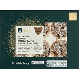 Woolworths Gold Gin Infused Fruit Mince Tarts With Davidson Plum