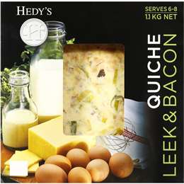 Hedy's Quiche Leek & Bacon Chilled Meal