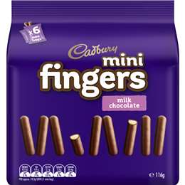 Cadbury Mini Fingers Biscuits Mini Bags Multipack