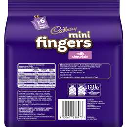 Cadbury Mini Fingers Biscuits Mini Bags Multipack