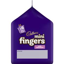 Cadbury Mini Fingers Biscuits Mini Bags Multipack