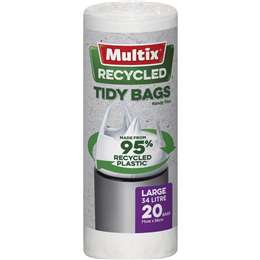 Multix 95% Recycled Tidy Bags Large 34l