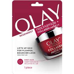 Olay Regenerist Collagen Peptide24 Face Sheet Mask Each