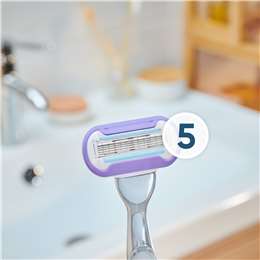 Gillette Venus Deluxe Smooth Platinum Razor With 2 Razor Blades