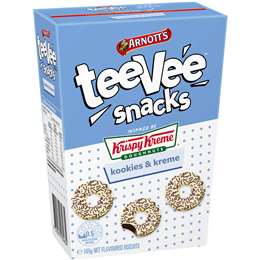 Arnott's Tee Vee Snacks Krispy Kreme Kookies & Kreme 165g