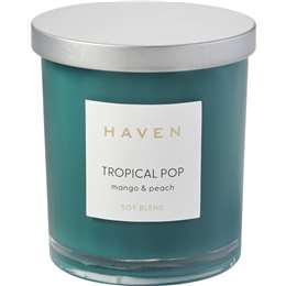 Haven Tropical Pop Candied Peach Soy Blend Candle