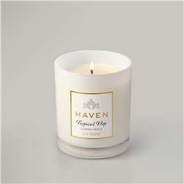 Haven Tropical Pop Candied Peach Soy Blend Candle