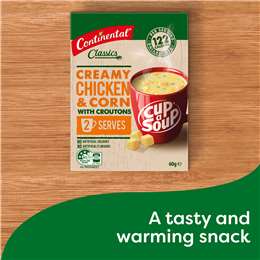 Continental Classics Cup A Soup Creamy Chicken & Corn With Croutons