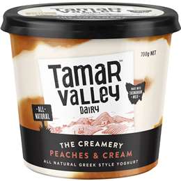 Tamar Valley Dairy Yoghurt Peach & Cream Yoghurt Peaches & Cream