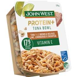 John West Protein Tuna Bowl Brown Rice Lime Lemongrass & Chickpeas