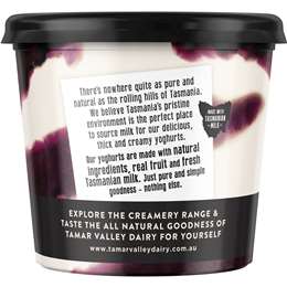 Tamar Valley Dairy Yoghurt Blueberry & Cream 700g | Woolworths