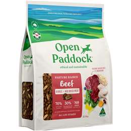 Open Paddock Beef Kibble & Air Dried Meat Dry Dog Food 2.5kg