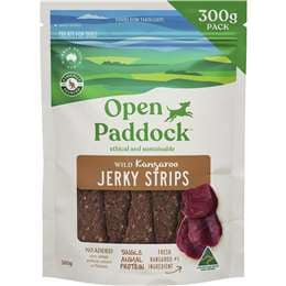 Open Paddock Wild Kangaroo Jerky Strips Dog Treats