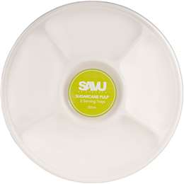 Savu Sugarcane Pulp Serving Trays 