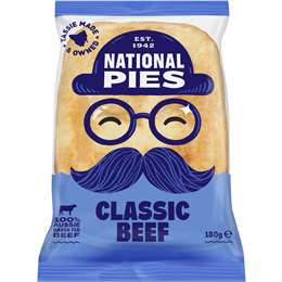 National Pies Frozen Classic Beef Pie NULL