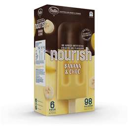 Bulla Nourish Banana & Choc 6 Pack