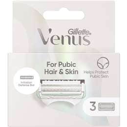 Gillette Venus For Pubic Hair & Skin Razor Blades 3 pack