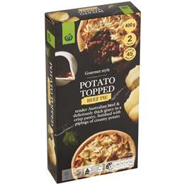 Woolworths Potato Topped Beef Pie 2 Pack