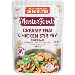 MasterFoods Stir Fry Recipe Base Creamy Thai Chicken