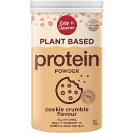 Keep It Cleaner Plant Based Protein Powder Cookie Crumble 375g