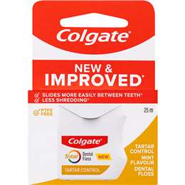 Colgate Total Tartar Control Durable Oral Care Dental Floss