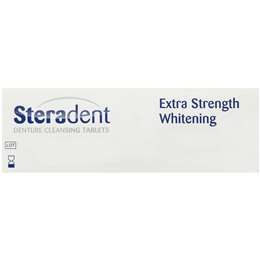 Steradent Denture Cleaning Tablets Extra Strength Intensive Whitening