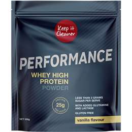 Keep It Cleaner Performance Whey High Protein Powder Vanilla Flavour 500g