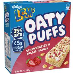 Kellogg's Lcms Oaty Puffs Strawberries N Cream Flavour 6 Pack