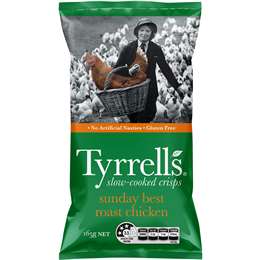 Tyrrell's Sunday Best Roast Chicken Chips 165g