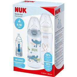 Nuk First Choice Duo Bottles Temperature Control 2 Pack | Woolworths