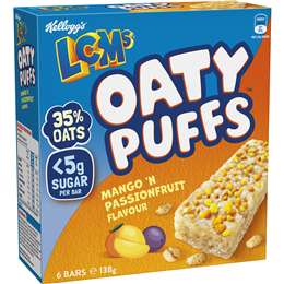 Kellogg's Lcms Oaty Puffs Mango 'n Passionfruit Flavour 6 Pack