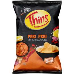 Thins Peri Peri Potato Chips 150g