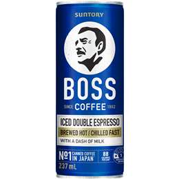 Suntory Boss Iced Coffee Double Espresso 237ml