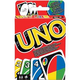 UNO Mattel Games, Classic Card Game for Kids and Adults for Family Game Night, Use as a Travel Game or Engaging Gift for Kids, 2 to 10 Players, Ages 7 and Up