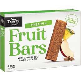 Tasti Fruit Bars Pineapple 5 Pack