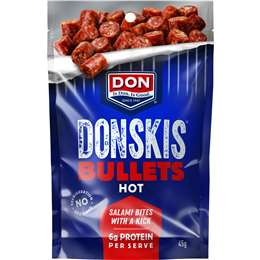 Don Donskis Bullets Hot Salami Bites 45g