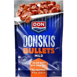 Don Donskis Bullets Mild Salami Bites 45g