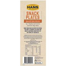 Hans Snack Plates Spanish Style Chorizo