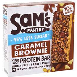 Sam's Pantry Caramel Brownie Low Sugar Protein Bars