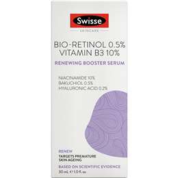 Swisse Skincare Bioretinol Renew Boost Serum Targets Aging Skin 30ml