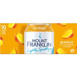 Mount Franklin Lightly Sparkling Water Mango