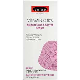 Swisse Skincare Vitamin C 10% Bright Booster Serum For Dark Spots 30ml