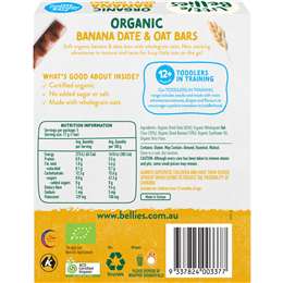 Little Bellies Organic Banana Date & Oat Bar 