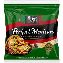 Perfect Italiano Grated Mexican Style Cheese