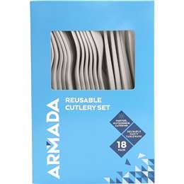 Armada Reusable Cutlery Set 18 pack