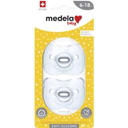 Medela Soft Silicone Soother Unisex 6-18 Months Assorted