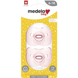 Medela Soft Silicone Soother Unisex 6-18 Months Assorted