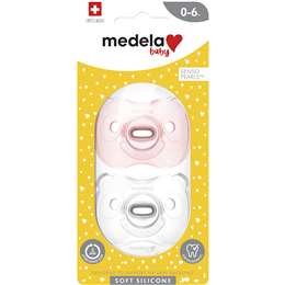 Medela Soft Silicone Soother Unisex 0-6 Months Assorted