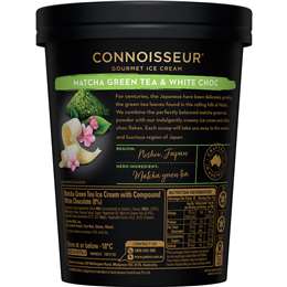 Connoisseur Matcha Green Tea With White Choc Ice Cream Tub